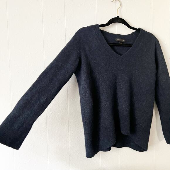 Banana Republic Sweater Womens S Merino Extra Fine Wool Alpaca Old Money Preppy - Picture 5 of 12